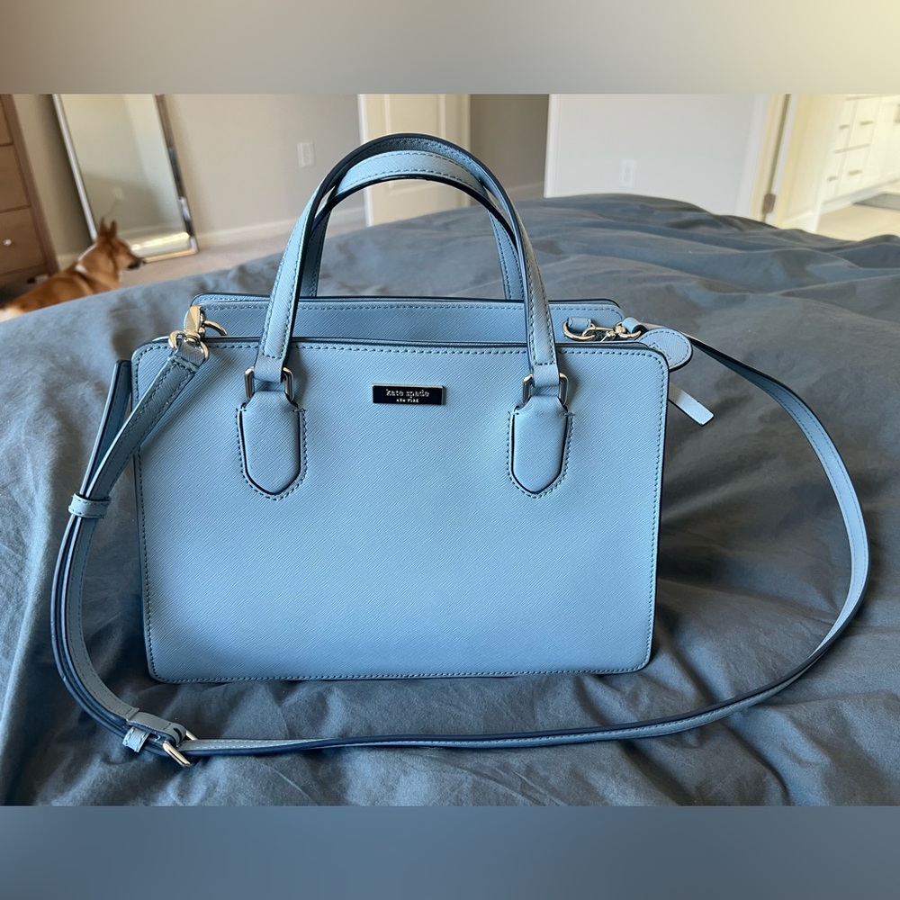 Kate Spade Carolina Blue Handbag with Shoulder Strap